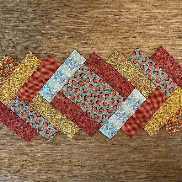 Handmade Fall Reversible Table Runner - Picture 1 of 9